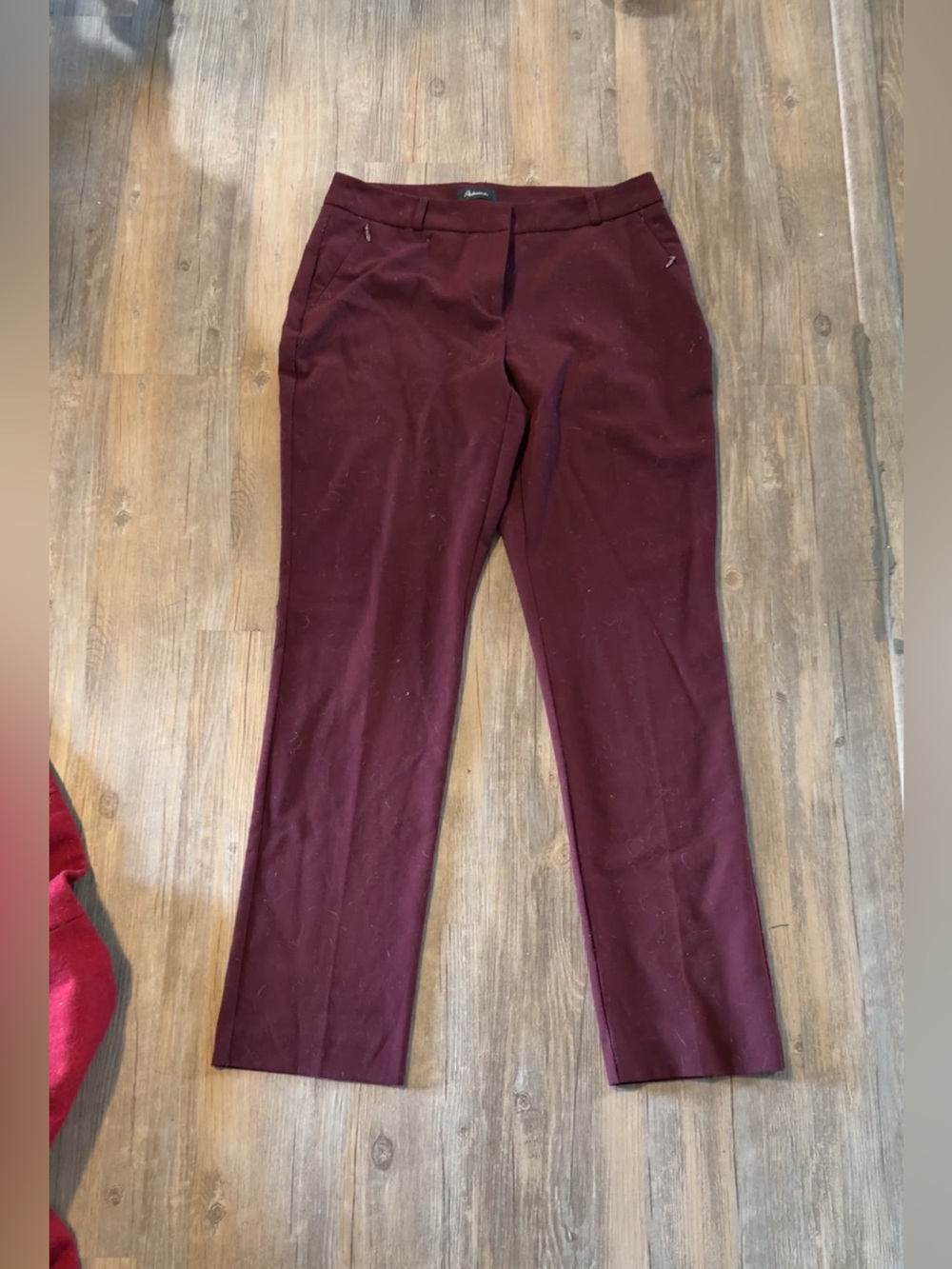 Reitmans Burgundy Straight Leg Trousers Size 6